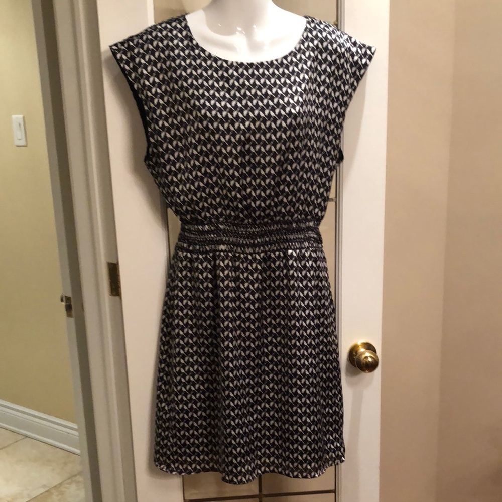 Jacob Monochrome Patterned Mini Dress